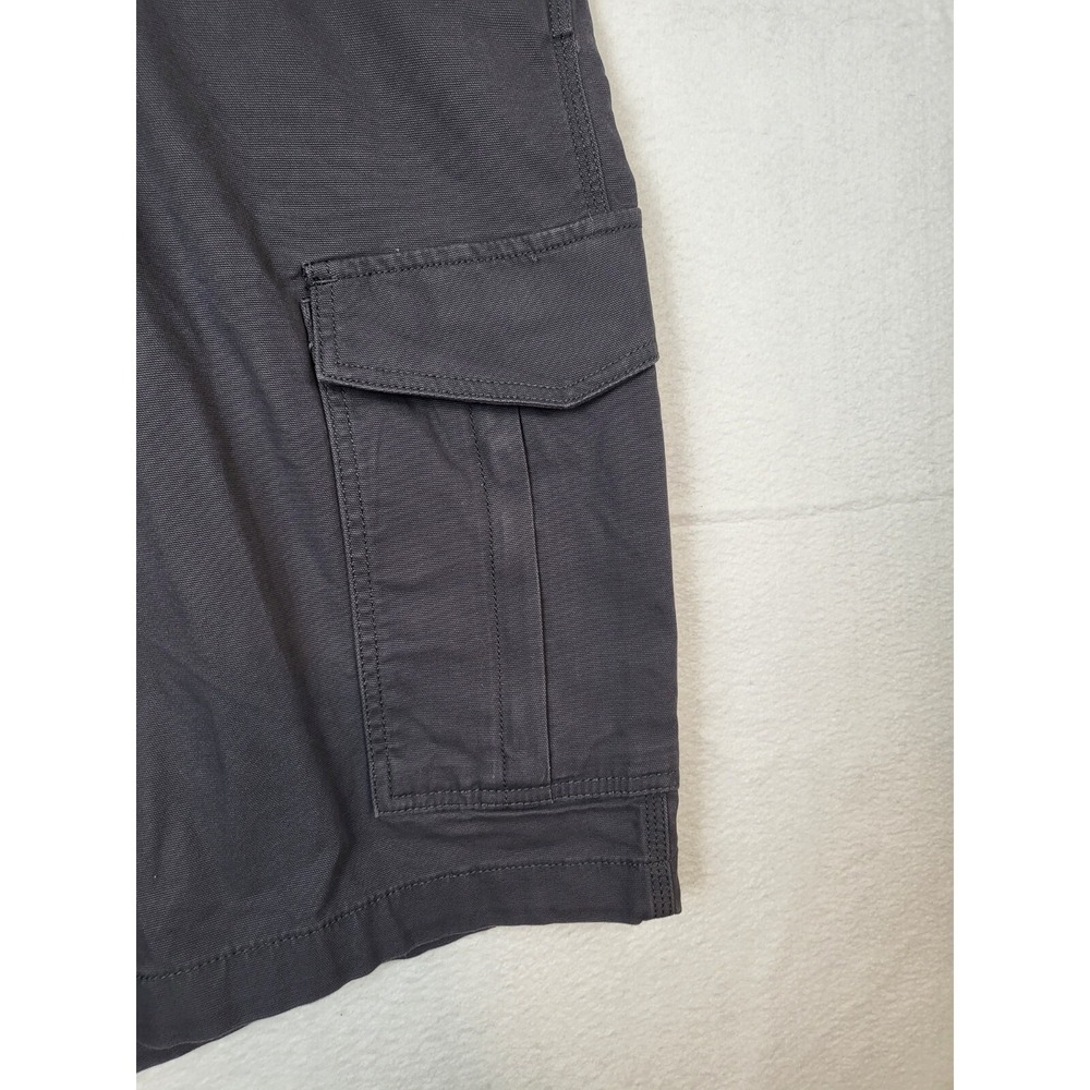 Size 50 Carhartt BS3542 Rugged Flex Relaxed Fit Canvas Cargo Work Short Gray Men - Picture 3 of 8
